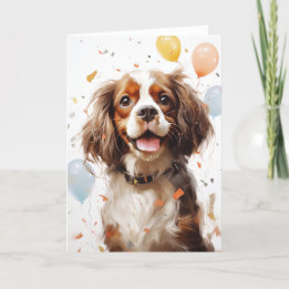 Cavalier King Charles Spaniel Viering Groet Bedankkaart