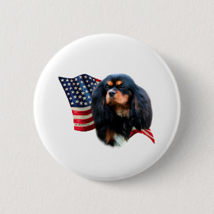 Cavalier King Charles Spaniel Vlag Ronde Button 5,7 Cm