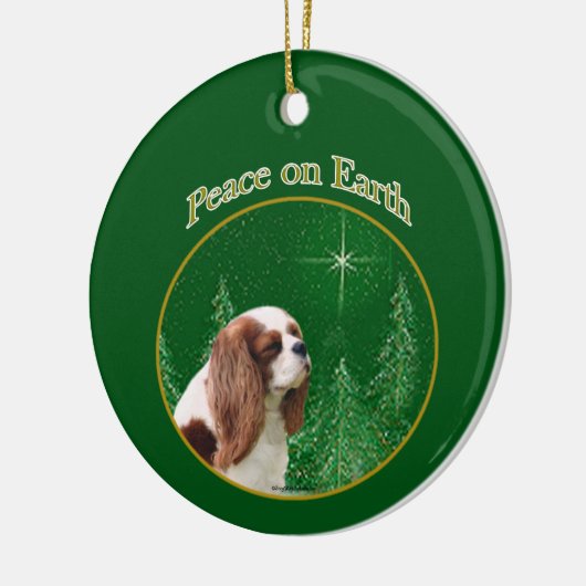Cavalier King Charles Spaniel Vrede Keramisch Ornament (Links)