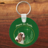 Cavalier King Charles Spaniel Vrede Sleutelhanger (Voorkant)