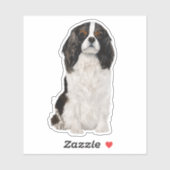 Cavalier King Charles Spaniel Waterverf Sticker (Vel)