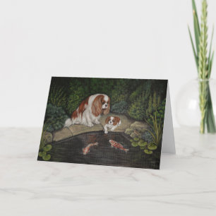 Cavalier King Charles Spaniel wenskaart Kaart