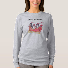 Cavalier King Charles Spaniel Winter Holiday  T-shirt