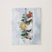 Cavalier King Charles Spaniel Winter Puzzle (Vertical)
