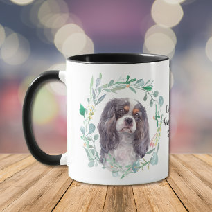 Cavalier King Charles Spaniel Wreath Coffee Mok