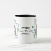 Cavalier King Charles Spaniel Wreath Coffee Mok (Midden)