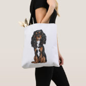 Cavalier King Charles Spaniel - Zwart en Tan Draagtas (Dichtbij)
