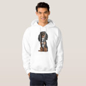 Cavalier King Charles Spaniel - Zwart en Tan Hoodie (Voorkant volledig)