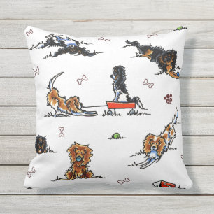 Cavalier King Charles Spaniels CKCS Doodles Buitenkussen