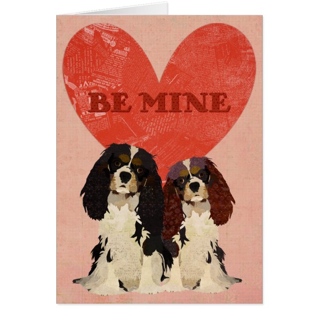 Cavalier King Charles Spaniels Love Card (Voorkant)