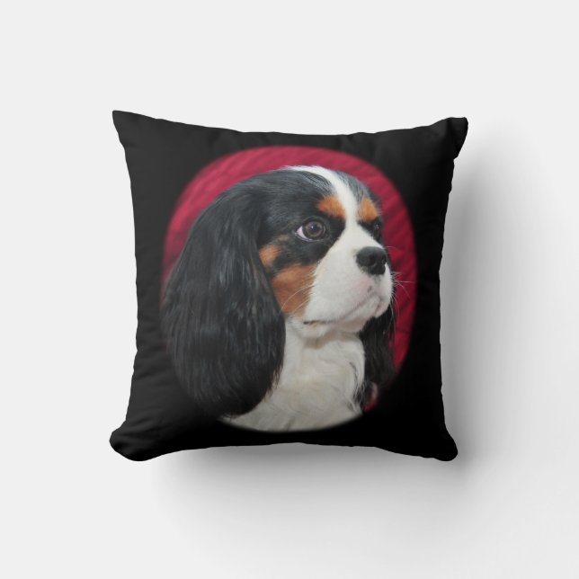 Cavalier King Charles Tri-Color Pillow Kussen (Voorkant)