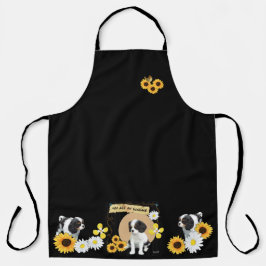 Cavalier King Charles Tri Spaniel-Over Print Apron Schort