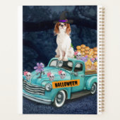 Cavalier King Chien Halloween Camion Effrayant Nui (Dos)