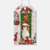 Cavalier King Dog Kerstmis Cadeaulabel (Voorkant)