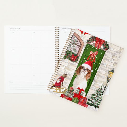 Cavalier King Dog Kerstmis Planner (Display)
