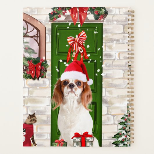 Cavalier King Dog Kerstmis Planner (Achterkant)