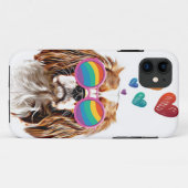 Cavalier King Dog met Hearts Valentijnsdag Case-Mate iPhone Case (Achterkant (horizontaal))