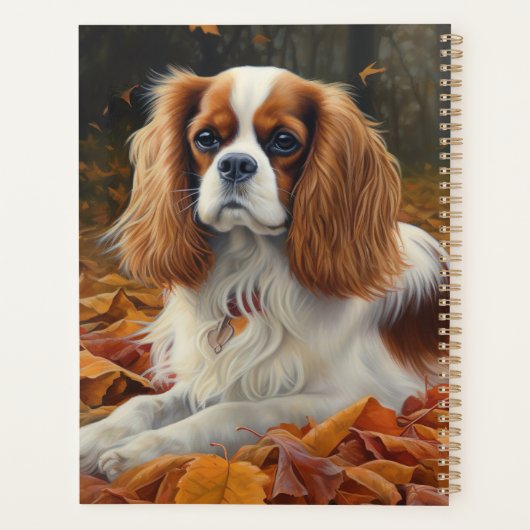 Cavalier King en automne Feuilles automne Inspirat (Dos)