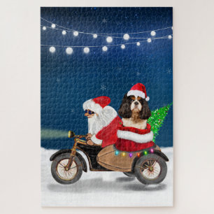 Cavalier King hond Kerstman Sinterklaas  Legpuzzel