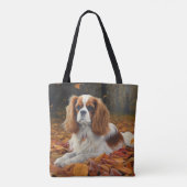Cavalier King in de herfst laat Herfst inspireren Draagtas (Achterkant)