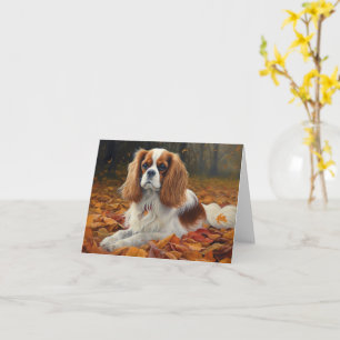 Cavalier King in de herfst laat Herfst inspireren Kaart