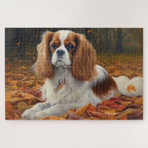 Cavalier King in de herfst laat Herfst inspireren Legpuzzel