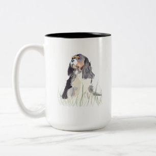 Cavalier King koffiemok, cadeau voor hondenmoeder Tweekleurige Koffiemok
