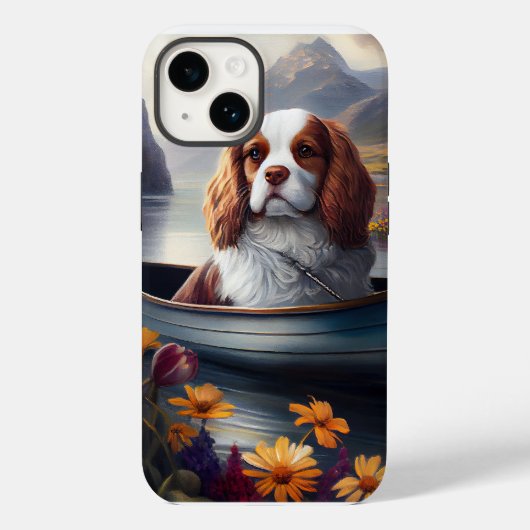 Cavalier King op een peddel: Een Schilderachtig av Case-Mate iPhone Case (Achterkant)