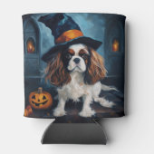 Cavalier King pompoenen Halloween eng Blikjeskoeler (Achterkant)