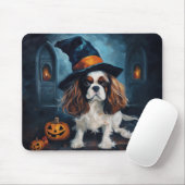 Cavalier King pompoenen Halloween eng Muismat (Met muis)
