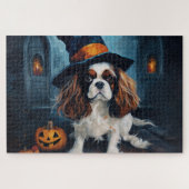Cavalier King Pompoenen Halloween Griezelen Legpuzzel (Horizontaal)