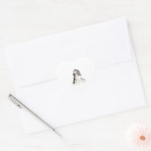 Cavalier King Schattig Hart Sticker (Envelop)