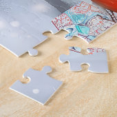 Cavalier King Winter Wonderland Kerstvreugde Legpuzzel (Zijkant)