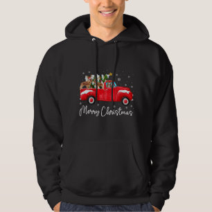 Cavalier Koning Charles Rode Vrachtwagen Kerstmis Hoodie