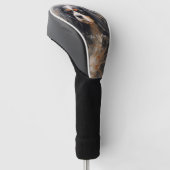 Cavalier Koning Charles Spaniel Hond in de wind 00 Golfheadcover (Schuin)