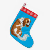 cavalier koning charles spaniel kleine kerstsok (Voorkant (Hangend))