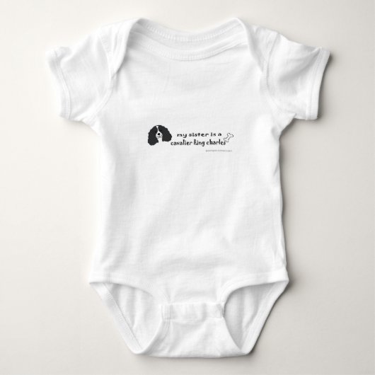 cavalier koning charles spaniel romper (Voorkant)