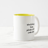 Cavalier Life Lemons Mug à café à deux tons (Devant droit)