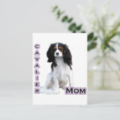 Cavalier Moeder 4 Briefkaart (Staand voorkant)
