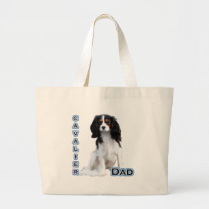 Cavalier Pap 4 Grote Tote Bag