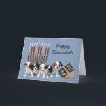 Cavalier roi Charles Espagnol Chanukah Carte Menor<br><div class="desc">Se souvenir de sa famille et de ses amis pendant la saison de Chanukah est un merveilleux moyen de rester en contact avec les gens qui vous aiment et qui vous tiennent à coeur. J'ai créé ces cartes de chien Chanukah avec amour et attention et je suis sûr que quiconque...</div>