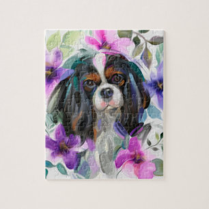 cavalier roi charles spaniel PUZZLE  Tricolore