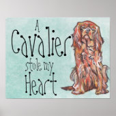cavalier roi charles spaniel ruby affiche (Devant)