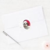 Cavalier Santa Gift Label Stickers (Envelop)