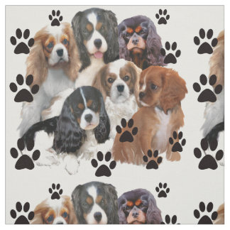 Cavalier Spaniel Fabric Stof