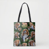 Cavalier Spaniel Photo Collage, Canvas tas (Voorkant)