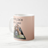 Cavalier Spaniel Popout Art, Café Mug (Devant gauche)