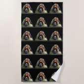 Cavalier Spaniel Popout, serviette de plage (Devant)