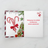 Cavalier Spaniel Puppy Christmas Kaart (Binnen)