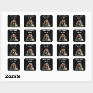 Cavalier Spaniel, Stickers Carrés